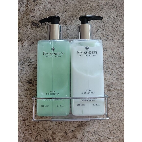PECKSNIFF'S Moisturising Hand Wash Soap Aloe & Green Tea England New Set 10.1oz - Picture 3 of 9
